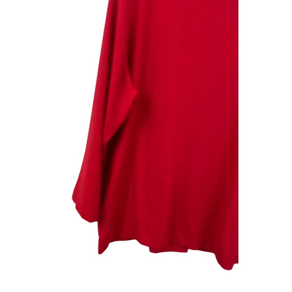 Roamans Red Blazer Jacket Women Size 20W Single Button Front Long Sleeve Pockets - Picture 6 of 9